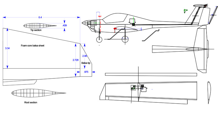 <b>Aircraft</b><span><br /> Designed by <b>Scott Bolomey</b> • Created in <a href='/2d-3d-drafting/2d-3d-cad-graphite.html'>Graphite Precision CAD Software</a></span>