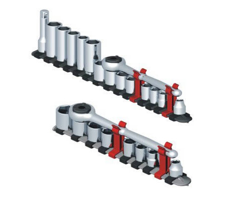 <b>Socket Set Holder</b><span><br /> Designed by <b>Stuart Anders</b> • Created in Ashlar-Vellum CAD & 3D Modeling Software</span>