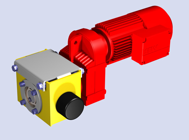 <b>Electromechanical Drive</b><span><br /> Designed by <b>Vitor Neves</b> for <b>VHN Engeharia</b> • Created in Ashlar-Vellum CAD & 3D Modeling Software</span>